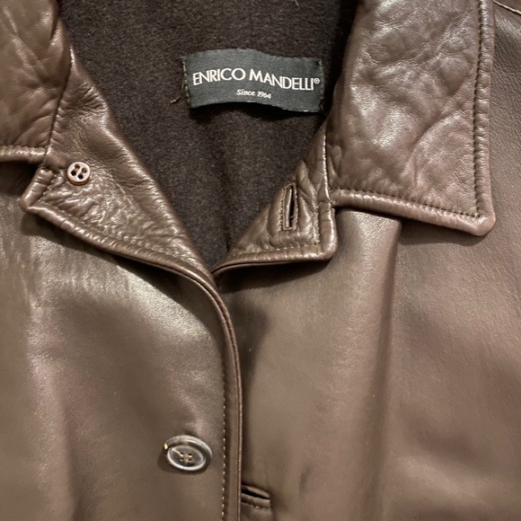 Enrico Mandelli Jackets & Coats Enrico Mandelli Leather Jacket